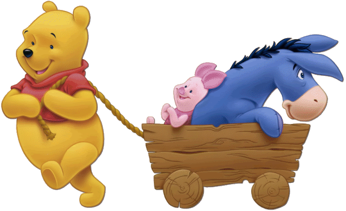 Kubuś z przyjaciółmi na wozie